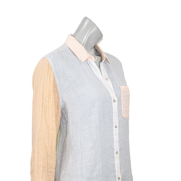 Rails Women's Button up Ellis Shirt in Bermuda Color Block Cotton size Small - Picture 11 of 11